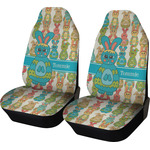 Fun Easter Bunnies Car Seat Covers (Set of Two) (Personalized)