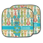 Fun Easter Bunnies Car Sun Shade - Two Piece (Personalized)