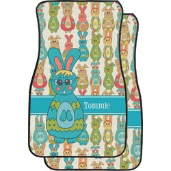 Fun Easter Bunnies Car Floor Mats (Front Seat) (Personalized)