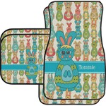 Fun Easter Bunnies Car Floor Mats Set - 2 Front & 2 Back (Personalized)
