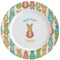 Fun Easter Bunnies Ceramic Plate w/Rim
