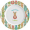 Fun Easter Bunnies Ceramic Dinner Plates (Set of 4) (Personalized)
