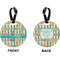 Fun Easter Bunnies Circle Luggage Tag (Front + Back)