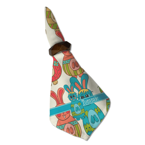 Fun Easter Bunnies Cloth Napkins - Personalized Dinner (Folded in Ring) (MAIN)