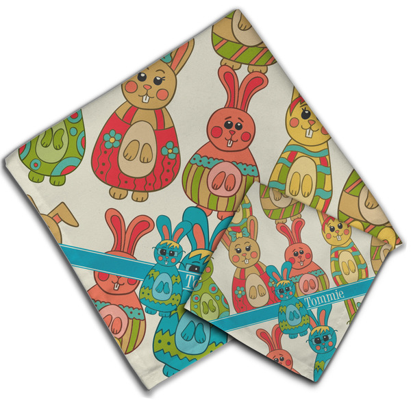 Fun Easter Bunnies Cloth Napkins - Personalized Lunch & Dinner (PARENT MAIN)