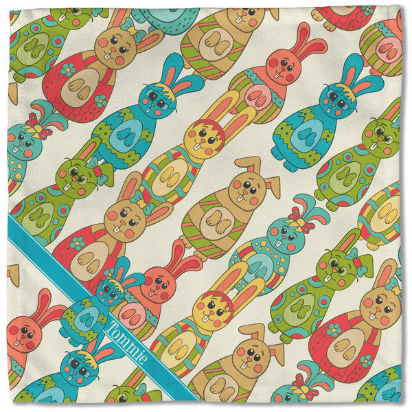 Fun Easter Bunnies Cloth Napkins - Personalized Lunch (Single Full Open)