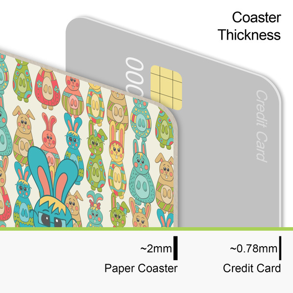 Fun Easter Bunnies Coaster Thickness