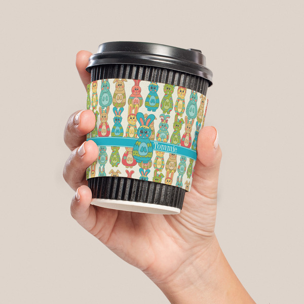 Fun Easter Bunnies Coffee Cup Sleeve - LIFESTYLE