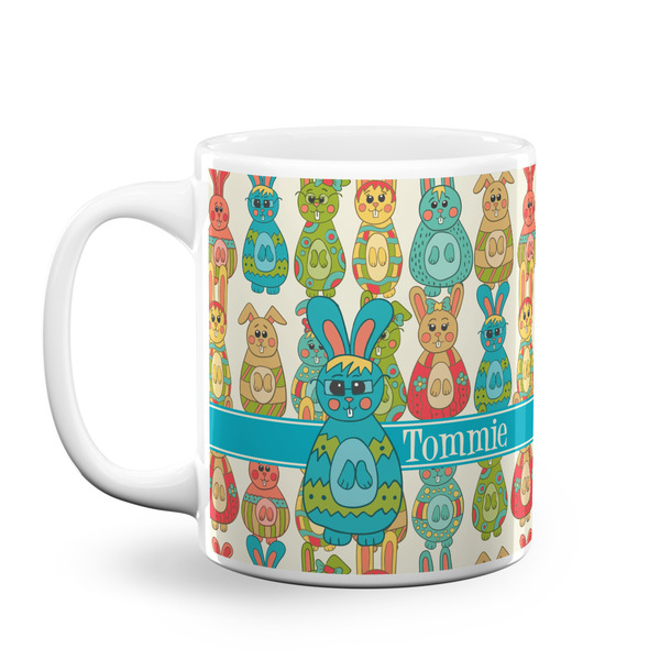 Custom Fun Easter Bunnies Coffee Mug (Personalized)
