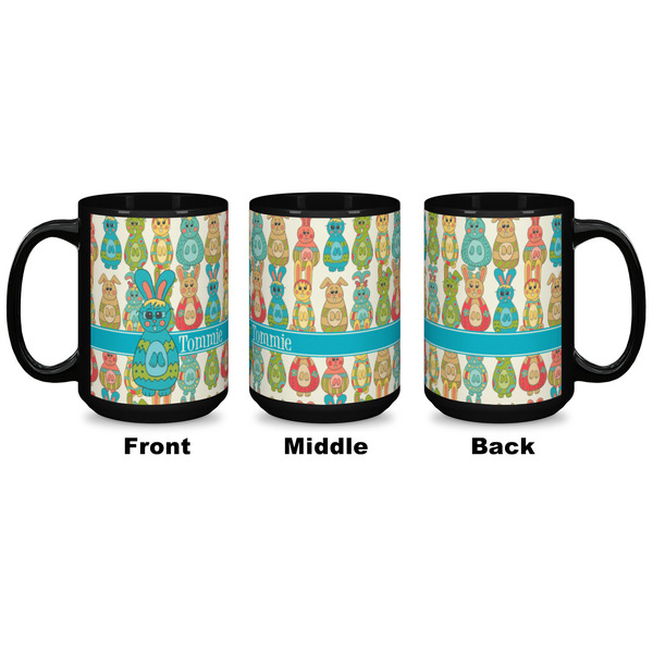 Fun Easter Bunnies Coffee Mug - 15 oz - Black APPROVAL