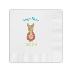 Fun Easter Bunnies Coined Cocktail Napkins (Personalized)
