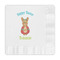 Fun Easter Bunnies Embossed Decorative Napkin - Front View