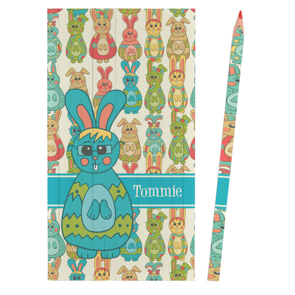 Fun Easter Bunnies Colored Pencils - Front View
