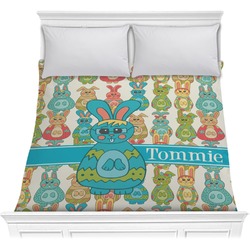 Fun Easter Bunnies Comforter - Full / Queen (Personalized)