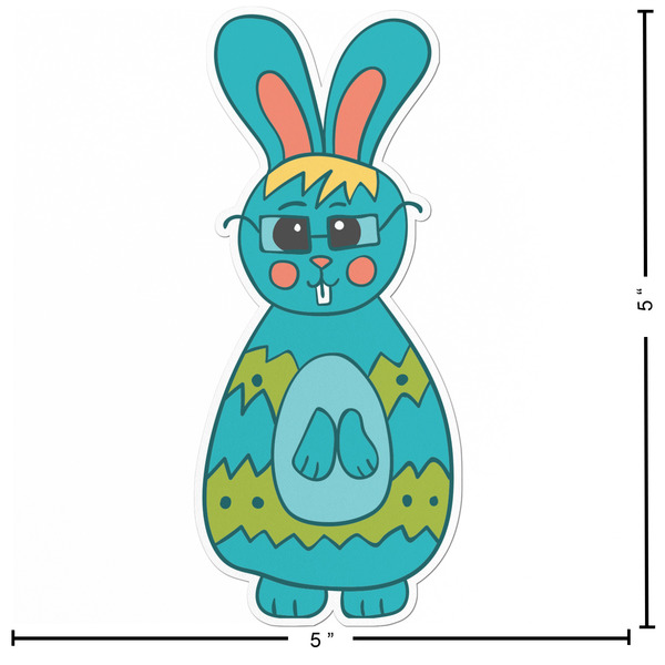 Fun Easter Bunnies Custom Shape Iron On Patches - L - APPROVAL