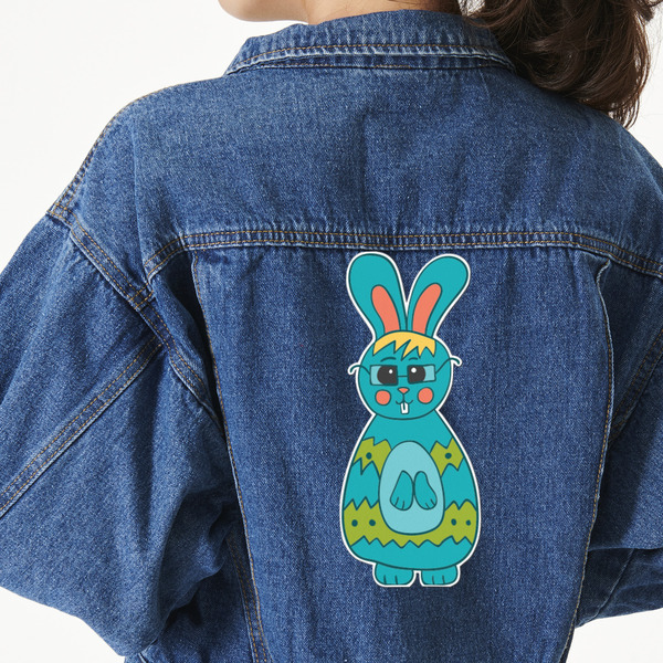 Custom Fun Easter Bunnies Twill Iron On Patch - Custom Shape - 3XL