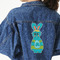 Fun Easter Bunnies Twill Iron On Patch - Custom Shape - 3XL