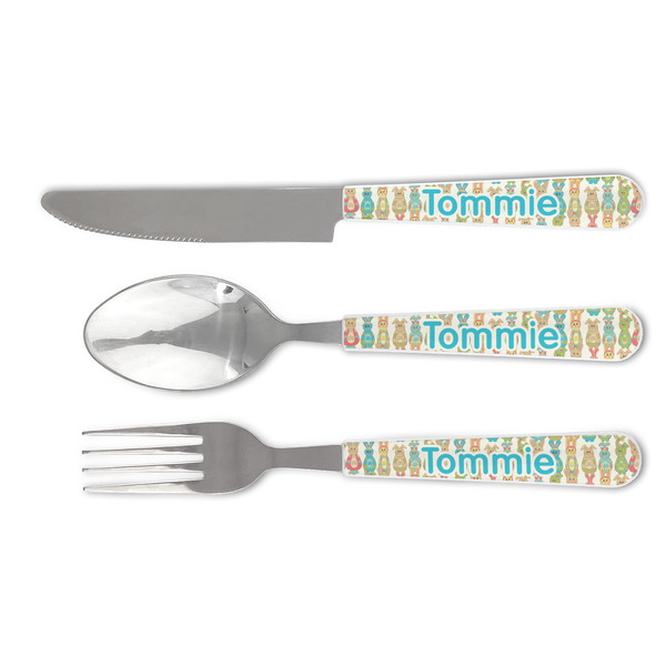 Custom Fun Easter Bunnies Cutlery Set (Personalized)