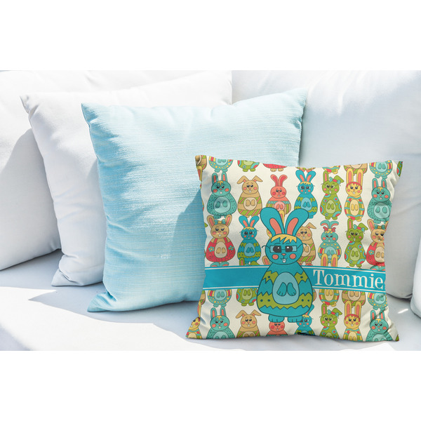 Fun Easter Bunnies Decorative Pillow Case - LIFESTYLE 2