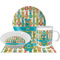 Fun Easter Bunnies Dinner Set - 4 Pc (Personalized)