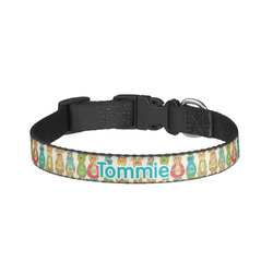 Fun Easter Bunnies Dog Collar - Large (Personalized)