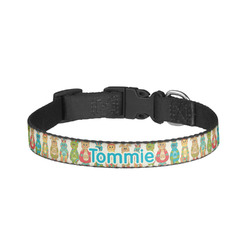 Fun Easter Bunnies Dog Collar - Small (Personalized)