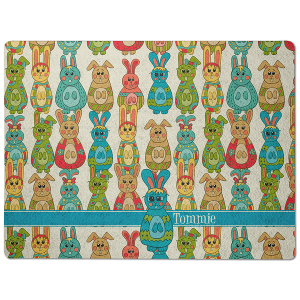 Fun Easter Bunnies Dog Food Mat - Medium without bowls