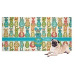 Fun Easter Bunnies Dog Towel (Personalized)