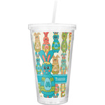 Fun Easter Bunnies Double Wall Tumbler with Straw (Personalized)