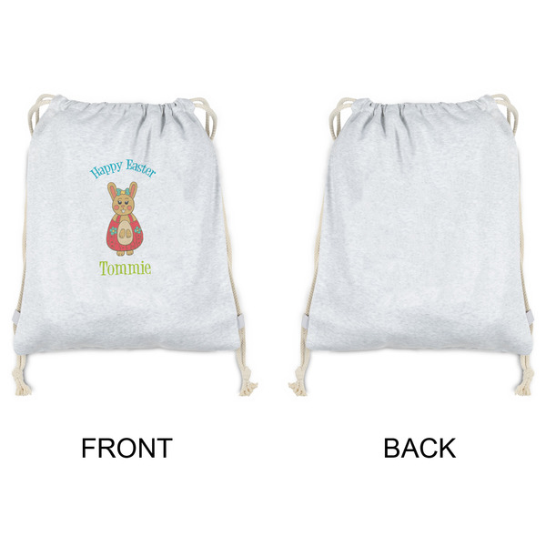 Fun Easter Bunnies Drawstring Backpacks - Sweatshirt Fleece - Single Sided - APPROVAL