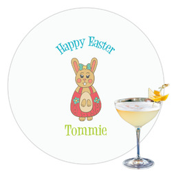 Fun Easter Bunnies Printed Drink Topper - 3.5" (Personalized)