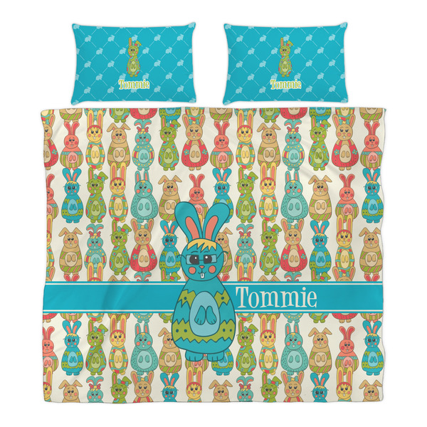 Fun Easter Bunnies Duvet Cover Set - King - Alt Approval