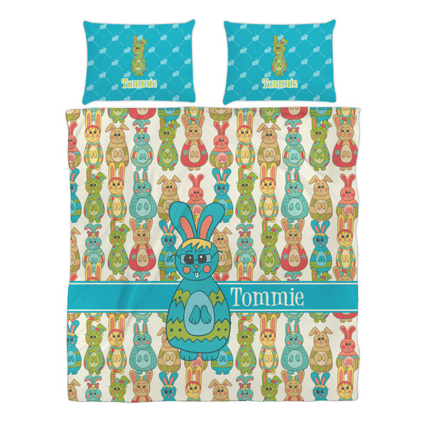 Fun Easter Bunnies Duvet cover Set - Queen - Alt Approval