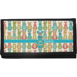 Fun Easter Bunnies Canvas Checkbook Cover (Personalized)