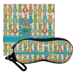 Fun Easter Bunnies Eyeglass Case & Cloth (Personalized)