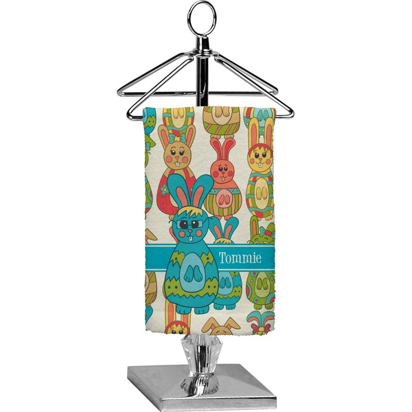 Custom Fun Easter Bunnies Finger Tip Towel - Full Print (Personalized)
