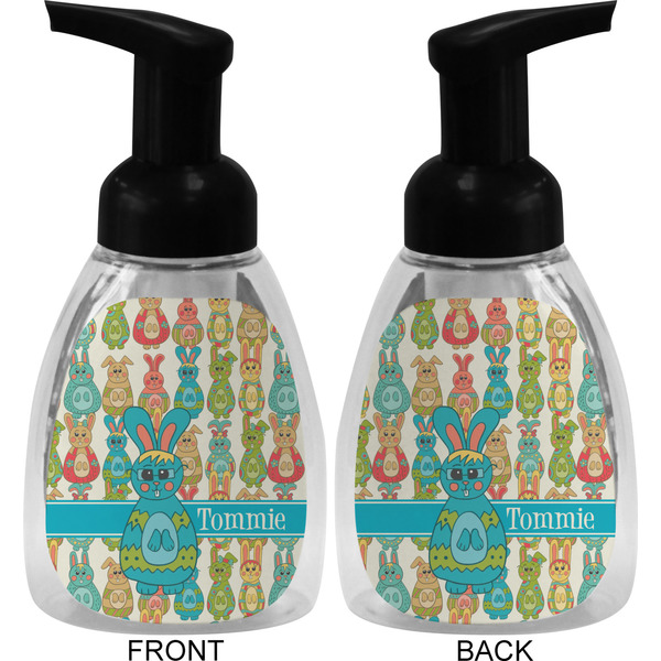 Fun Easter Bunnies Foam Soap Bottle (Front & Back)