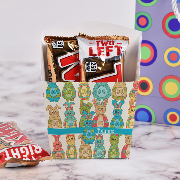 Fun Easter Bunnies French Fry Favor Box - w/ Treats View