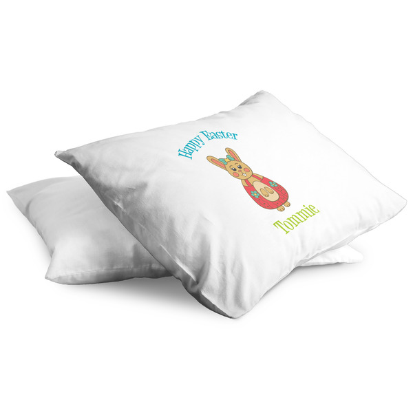Fun Easter Bunnies Full Pillow Case - TWO (partial print)