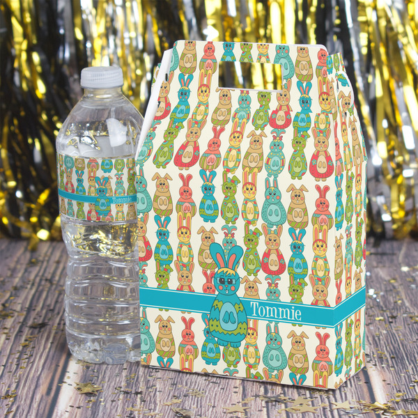 Fun Easter Bunnies Gable Favor Box - In Context