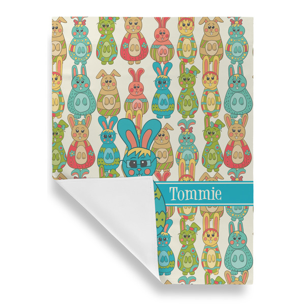 Fun Easter Bunnies Garden Flags - Large - Single Sided - FRONT FOLDED