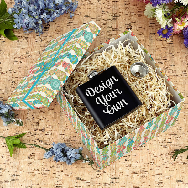 Fun Easter Bunnies Gift Boxes with Lid - Canvas Wrapped - Large - In Context