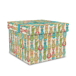 Fun Easter Bunnies Gift Box with Lid - Canvas Wrapped - Medium (Personalized)