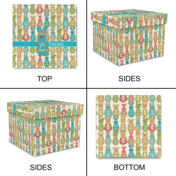 Fun Easter Bunnies Gift Boxes with Lid - Canvas Wrapped - XX-Large - Approval