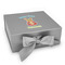 Fun Easter Bunnies Gift Boxes with Magnetic Lid - Silver - Front