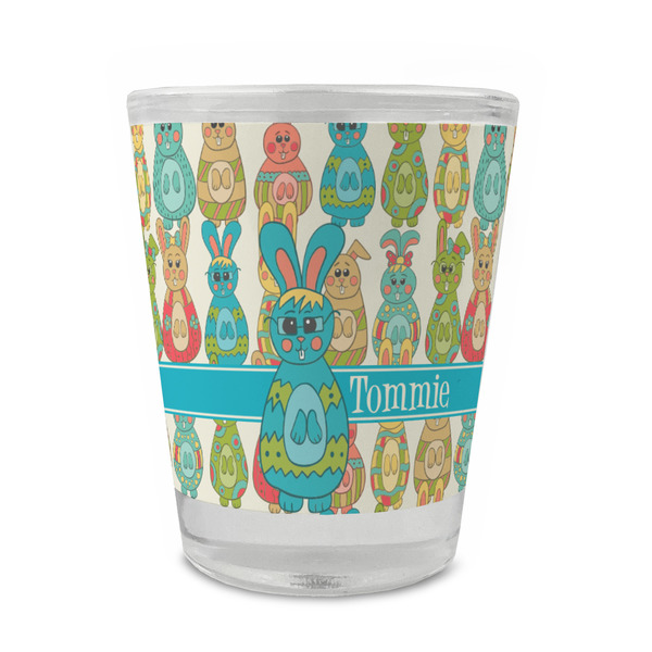 Fun Easter Bunnies Glass Shot Glass - Standard - FRONT