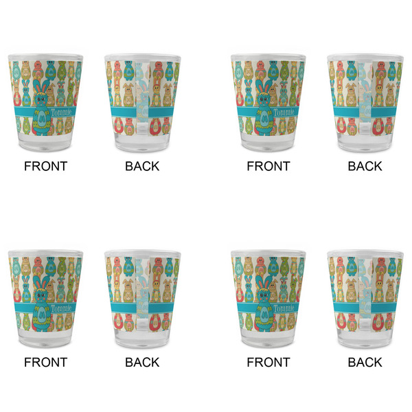 Fun Easter Bunnies Glass Shot Glass - Standard - Set of 4 - APPROVAL