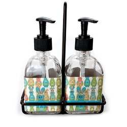 Fun Easter Bunnies Glass Soap & Lotion Bottles (Personalized)