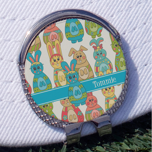 Custom Fun Easter Bunnies Golf Ball Marker - Hat Clip