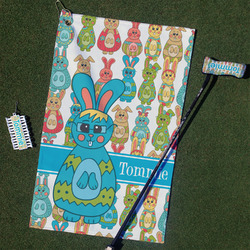 Fun Easter Bunnies Golf Towel Gift Set (Personalized)